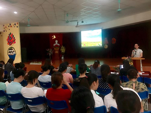 Trường mầm non phúc đồng tổ chức họp ban đại diện phụ huynh học sinh năm học 2017-2018